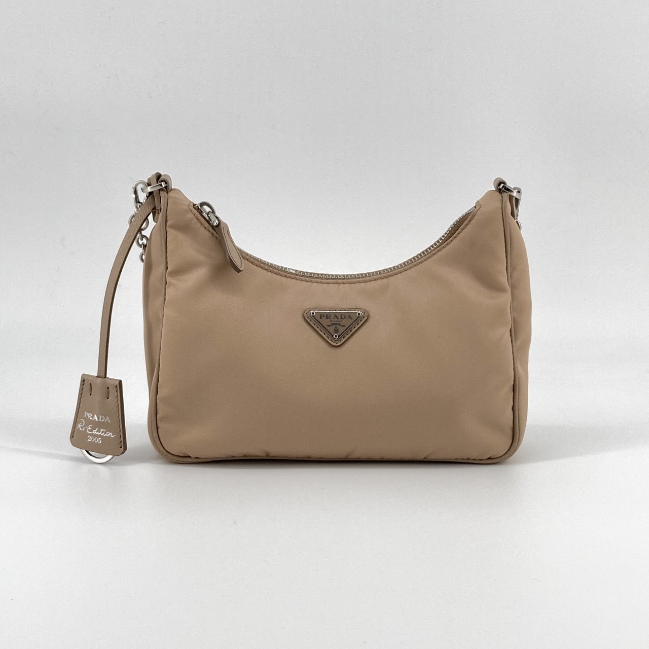 PRADA(プラダ) テスート サファイアーノレザー 1BH204 ショルダーバッグ ベージュ