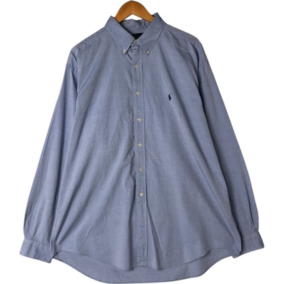 古着 ラルフローレン Ralph Lauren YARMOUTH 長袖 ボタンダウンシャツ メンズXL相当/eaa551027