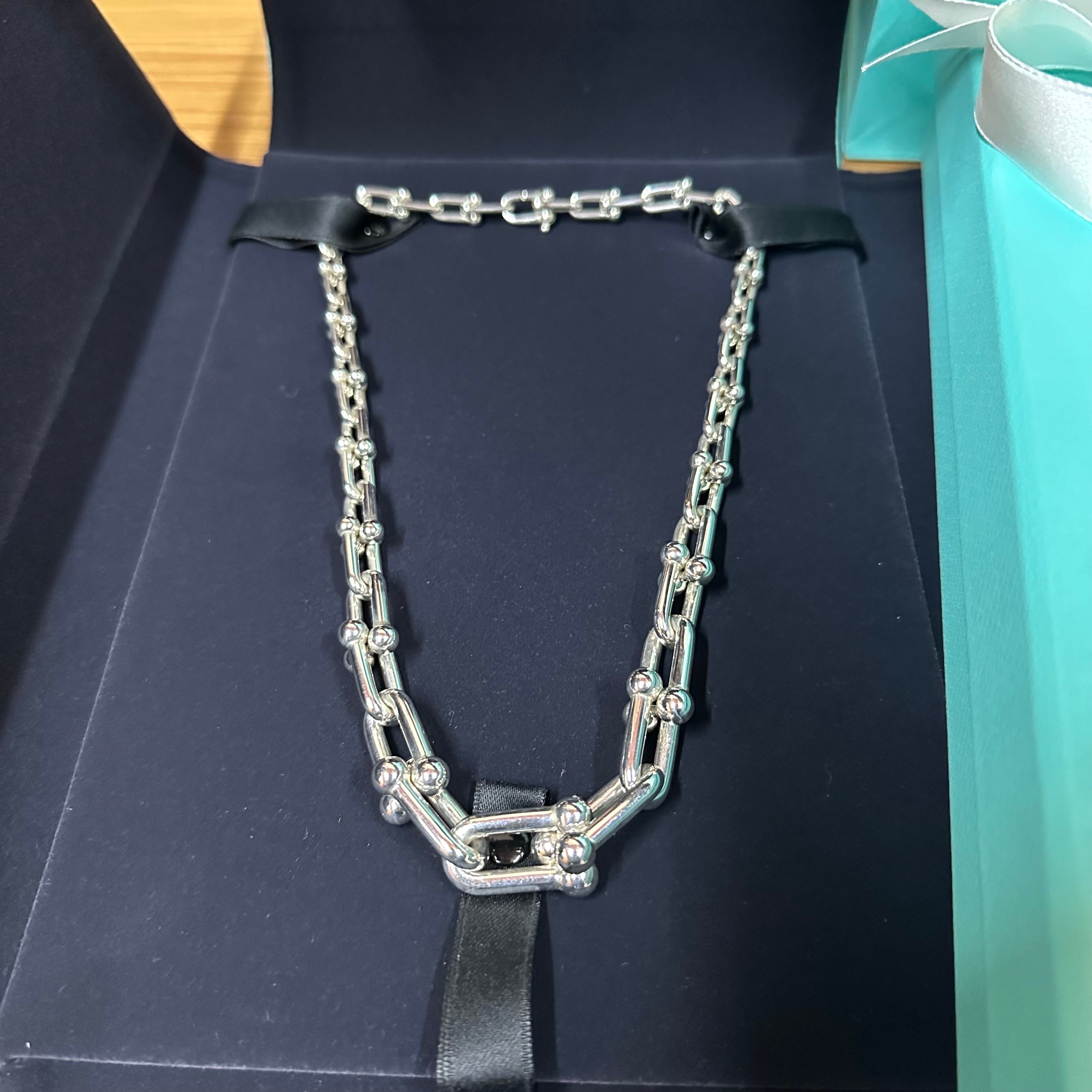 Tiffany & Co. HardWear Graduated Link Necklace "Silver"