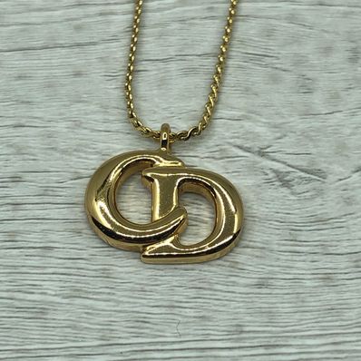 Dior CD Logo Necklace "Gold"