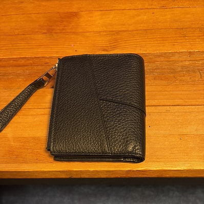 LOEWE Puzzle Slim Compact Wallet "Black"