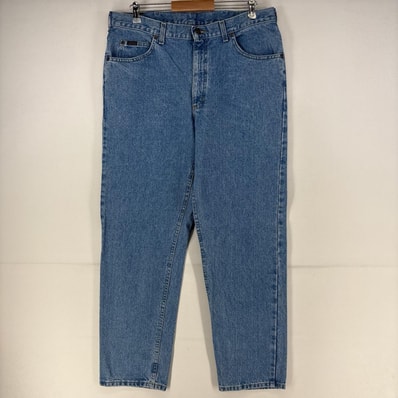 古着 90's/90年代 リー Lee USA製 デニム パンツ 5ポケット Lee Jeans ストレート ジップ 大きいサイズ w38 L32 ブルー メンズ