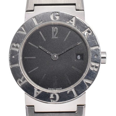 ブルガリ BVLGARI BB26SSD ブルガリブルガリ デイト ブラック クォーツ レディース 良品 腕時計 G#147197
