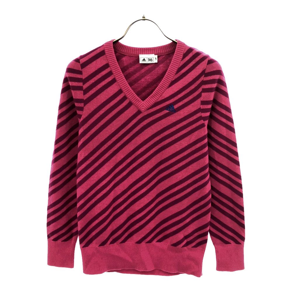 adidas ゴルフ 長袖 Vネック ニット