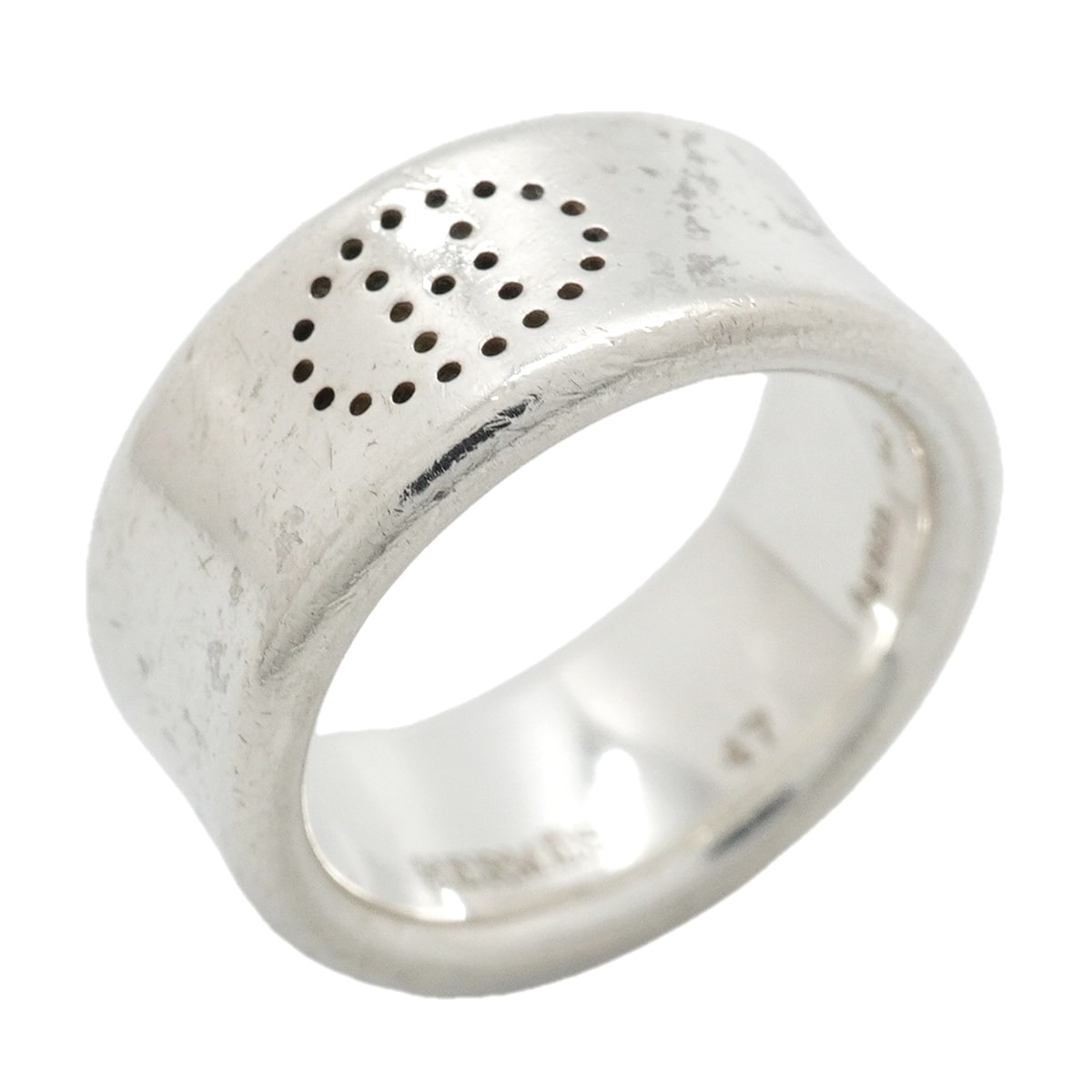 【6jkb0474】エルメス リング エクリプスリュバン シルバー925 #47【中古】レディース