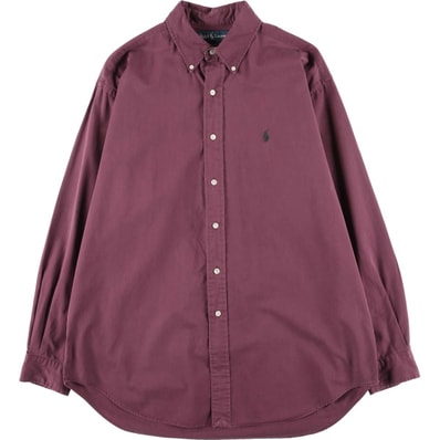 古着 ラルフローレン Ralph Lauren BLAKE 長袖 ボタンダウンシャツ メンズL相当/eaa477503