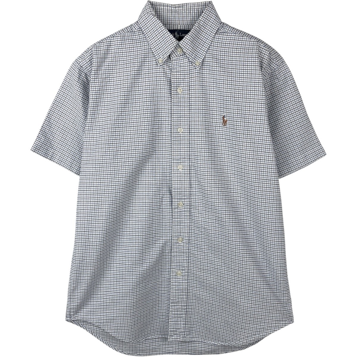 古着 ラルフローレン Ralph Lauren BLAKE 長袖 ボタンダウンチェックシャツ メンズM相当/eaa665041