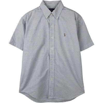 古着 ラルフローレン Ralph Lauren BLAKE 長袖 ボタンダウンチェックシャツ メンズM相当/eaa665041