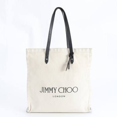 ■美品 ジミーチュウ トート バッグ レザー×キャンバス