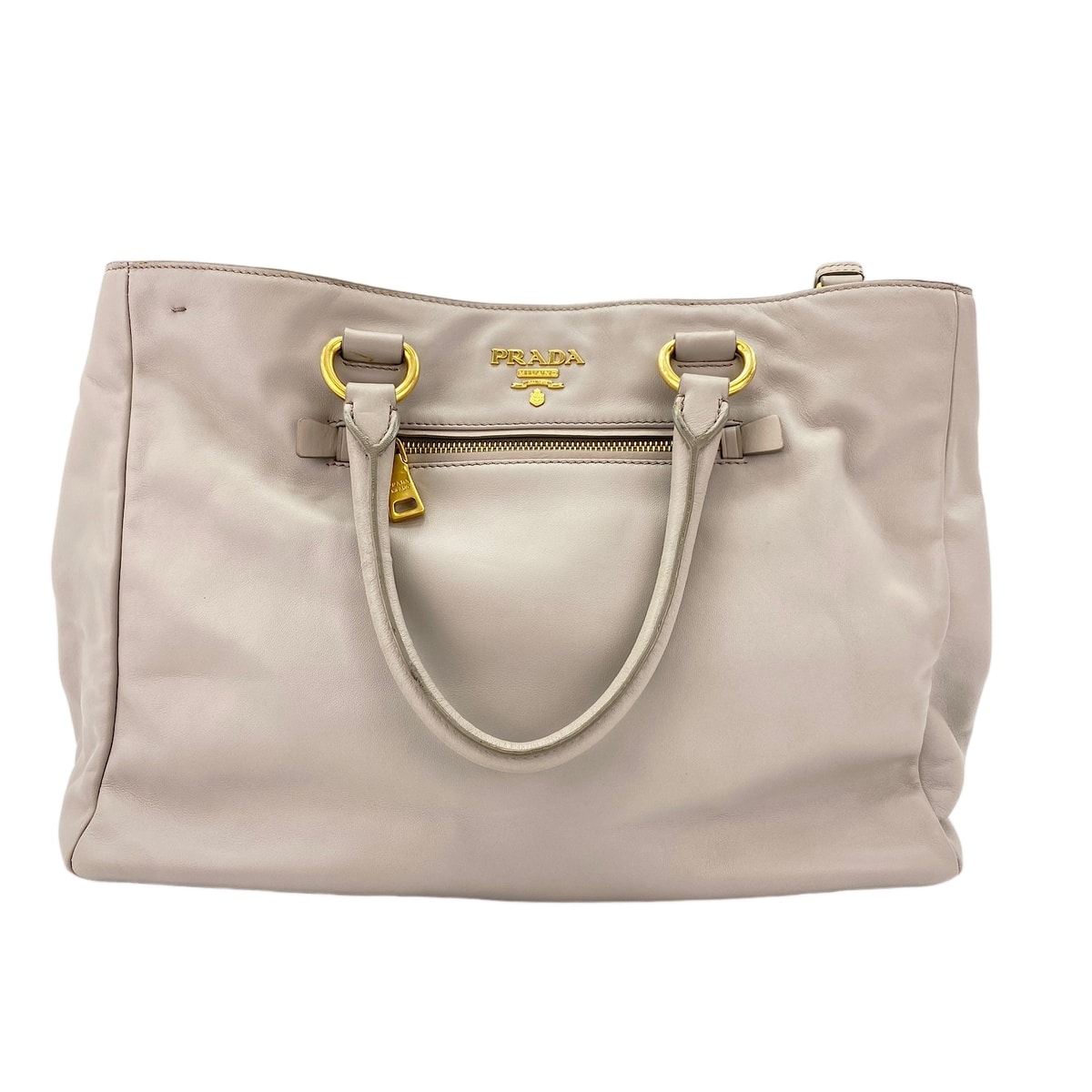 プラダ PRADA カーフスキン トートバッグ【中古】