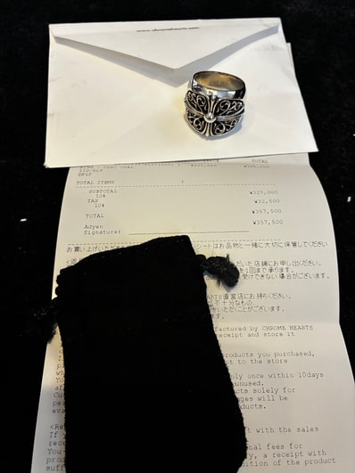 Chrome Hearts Classic Oval Cross Ring "Silver"