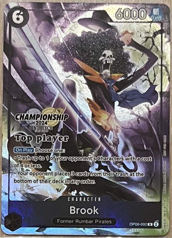 ブルック R [OP06-092]【英語版】(プロモーションカード「チャンピオンシップ 2024 トッププレイヤーパック」)