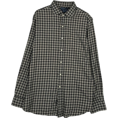古着 ラルフローレン Ralph Lauren POLO by Ralph Lauren ESTATE SPORT ワイドカラー 長袖 コットンチェックシャツ メンズXL相当/eaa628637
