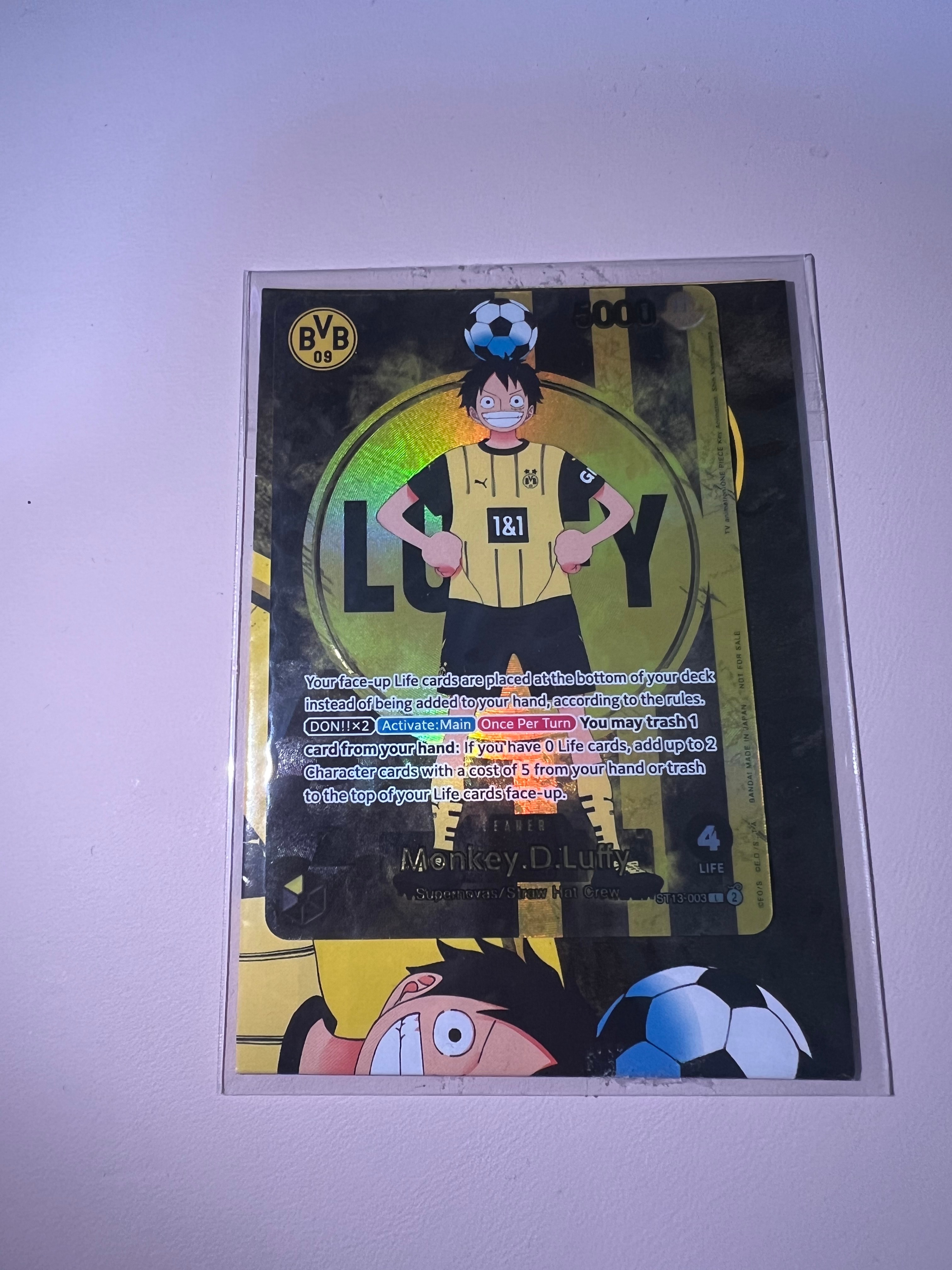 鑑定品　モンキー・D・ルフィ　ドルトムントコラボ PSA10鑑定済】モンキー・D・ルフィ【プロモ】《多色》※英語表記