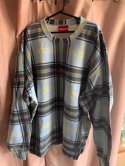 Supreme Plaid Crewneck Supreme Plaid Crewneck