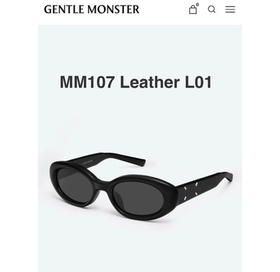 Gentle Monster x Maison Margiela MM107 Leather L01 "Black"