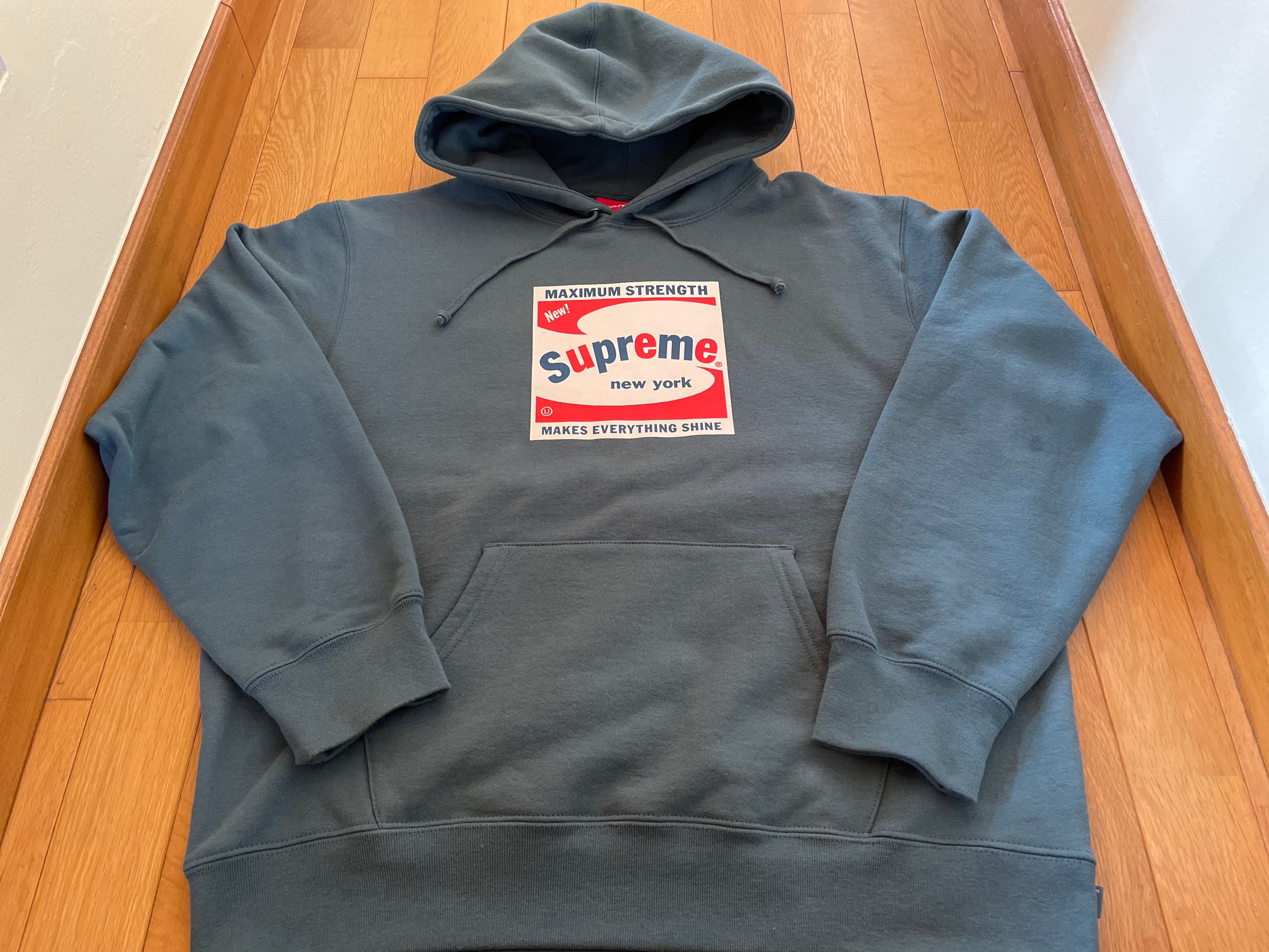 Supreme Shine Hooded Sweatshirt "Slate"