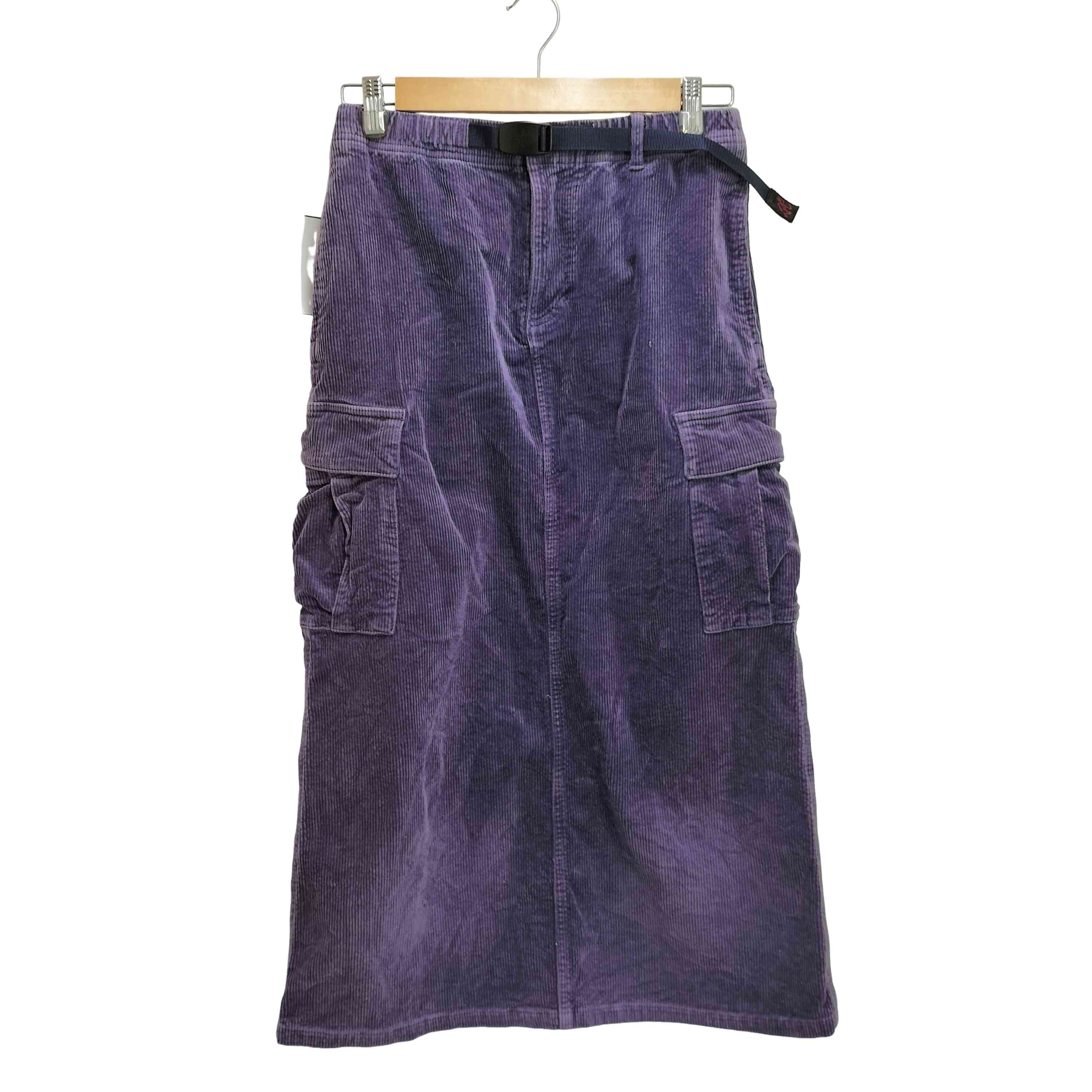 CORDUROY LONG CARGO SKIRT【1141740309721】