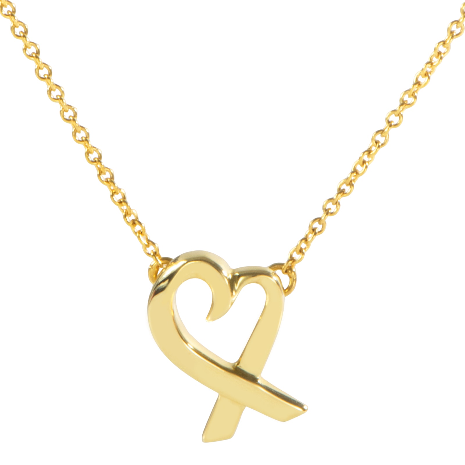 TIFFANY&Co. ティファニー ラビング ハート ペンダント ネックレス パロマ・ピカソ K18YG ゴールド【中古】