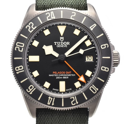 チューダー TUDOR 2542G267 ペラゴス デイト ブラック 自動巻き メンズ 美品 箱・保証書付き 腕時計 I#150175