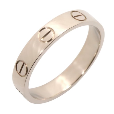 カルティエ CARTIER ミニラブリング リング・指輪 ジュエリー K18WG(ホワイトゴールド) レディース シルバー系 B4085100 【中古】