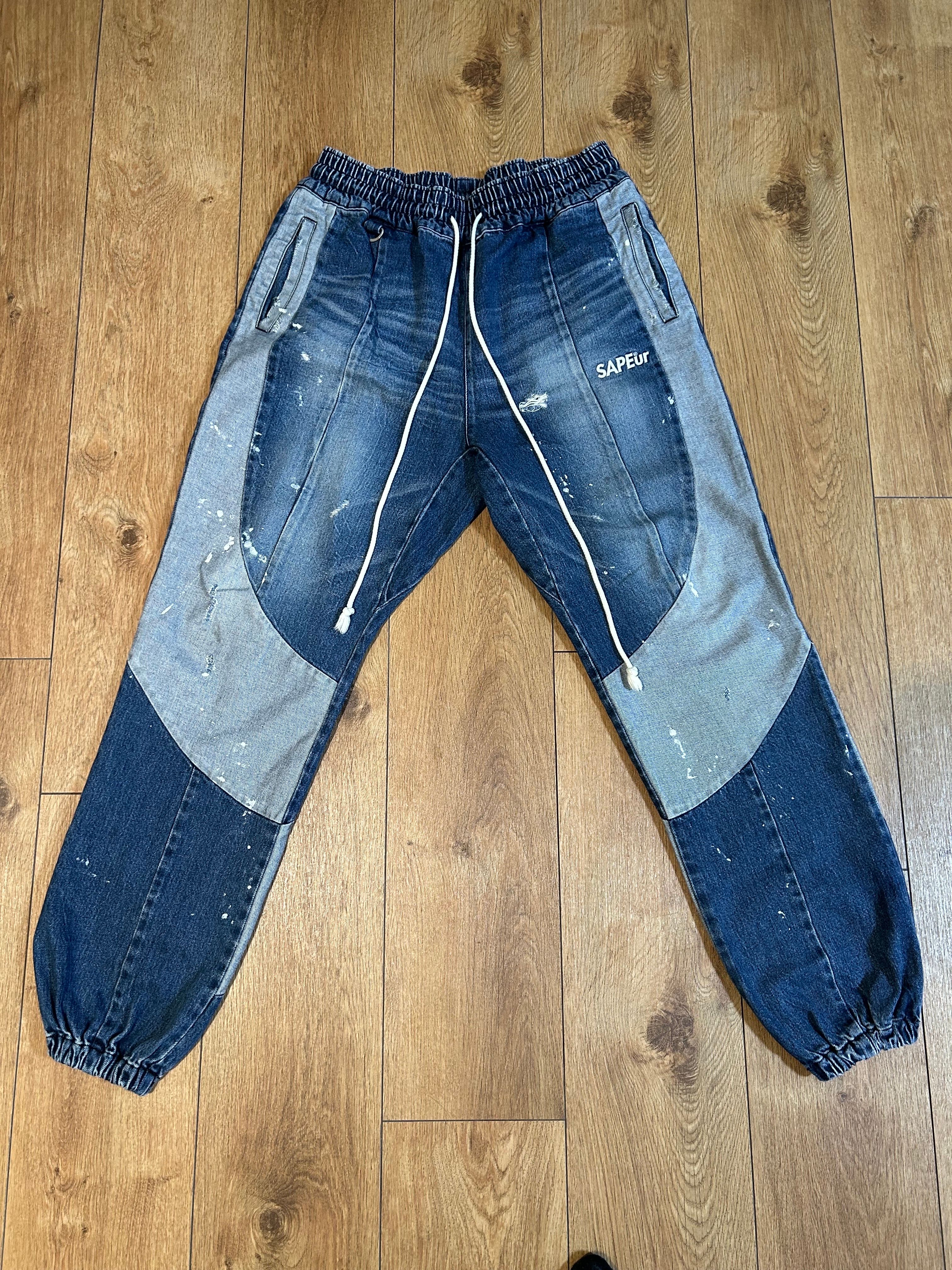 Sapeur Denim Track Pants "Indigo"