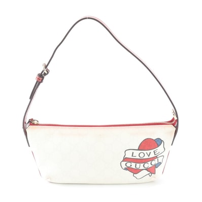 ■美品 グッチ GGスプリームタトゥーハート 211859 ショルダーバッグ