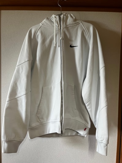 Supreme x Nike Zip Up Hooded Sweatshirt "White"