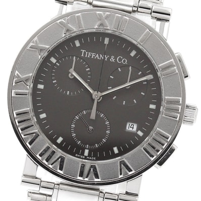 ティファニー アトラス クロノグラフ デイト クォーツ メンズ 【中古】