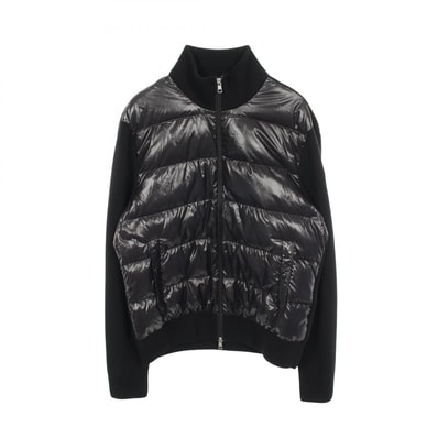モンクレール MONCLER カーディガン ダウンジャケット 衣料品 アウター ウール ポリエステル メンズ ブラック系 20919B00008 【中古】