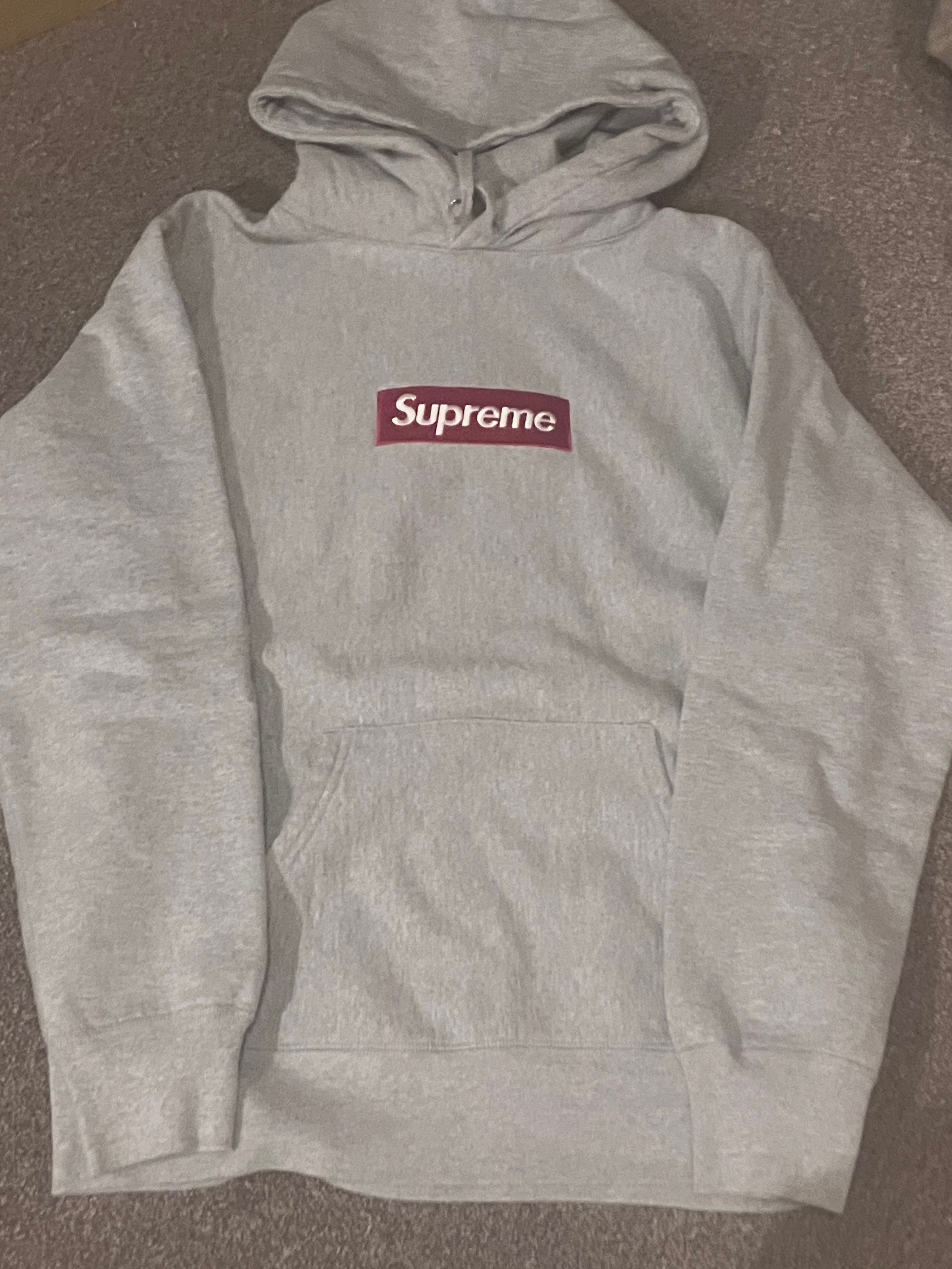 Supreme Box Logo Hooded Sweatshirt "Heather Grey" (16FW)