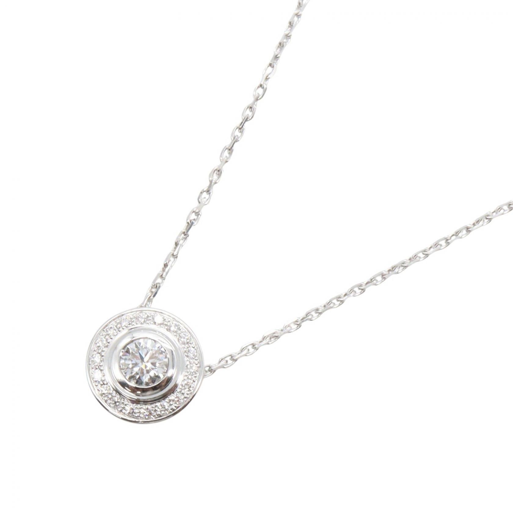 カルティエ CARTIER ダムール ネックレス ブリリアントカットダイヤ 1PD ネックレス ジュエリー K18WG(ホワイトゴールド) ダイヤモンド レディース シルバー系 / クリア系 【中古】