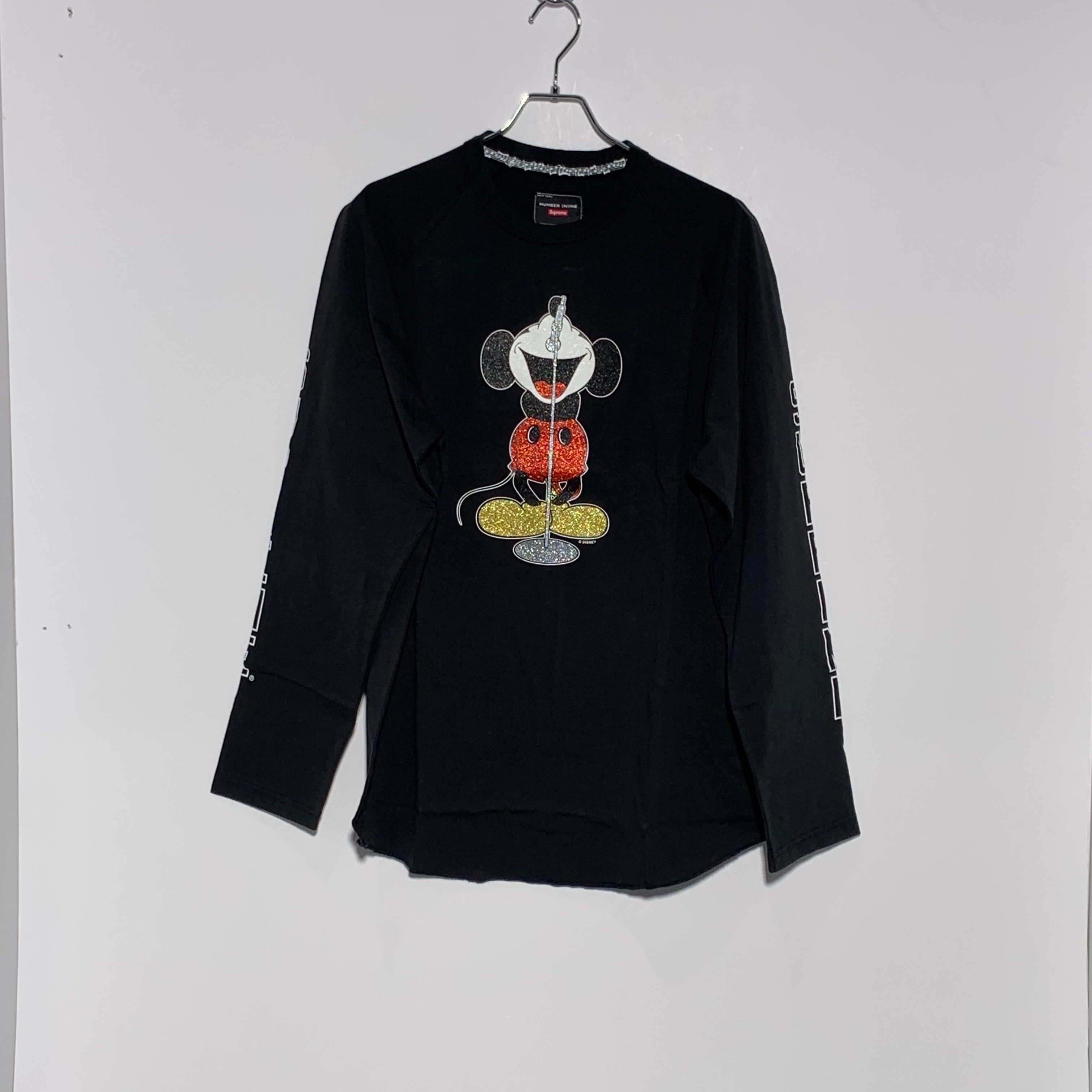 Supreme x Number (N)ine x Mickey Mouse Raglan L/S Top 