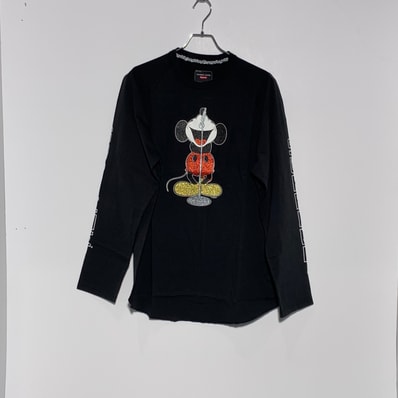 Supreme x Number (N)ine x Mickey Mouse Raglan L/S Top "Black"