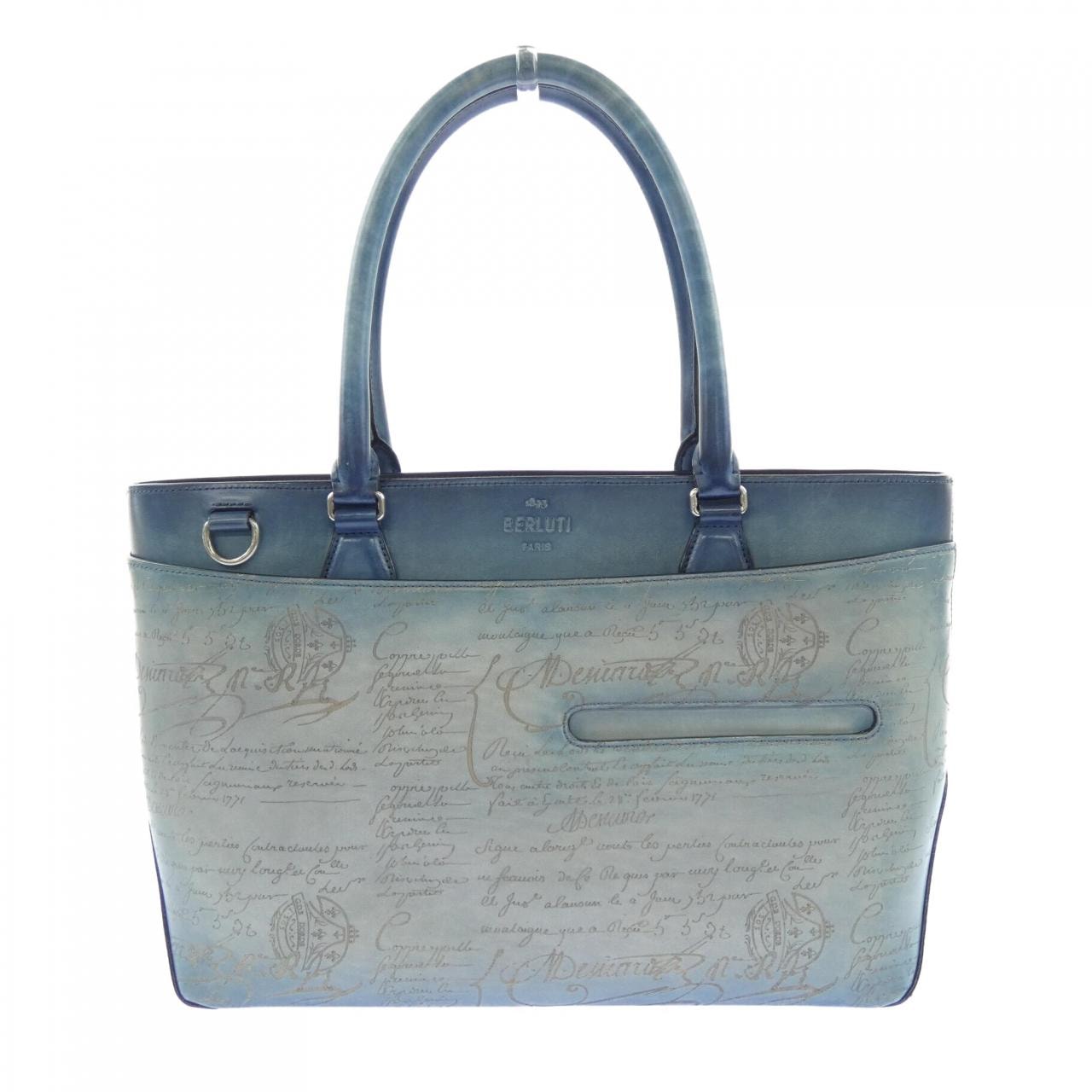 ベルルッティ Berluti トゥジュールスクリットレザートートバッグ BAG