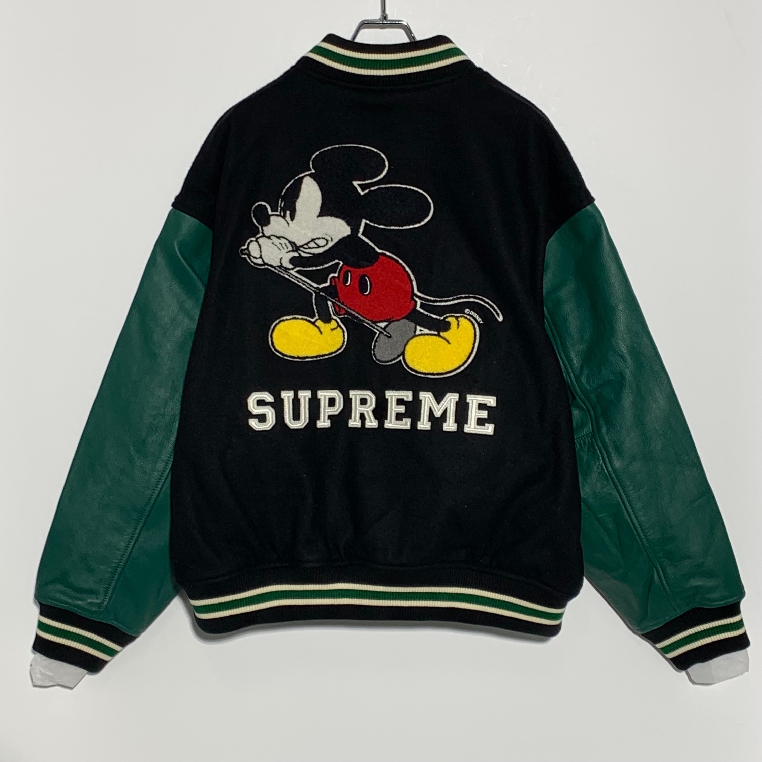 Supreme x Number (N)ine x Mickey Mouse Varsity Jacket "Black"