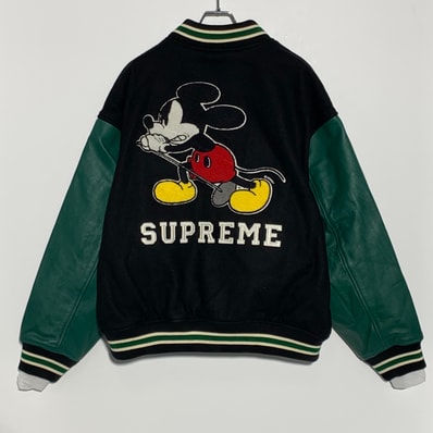 Supreme x Number (N)ine x Mickey Mouse Varsity Jacket "Black"