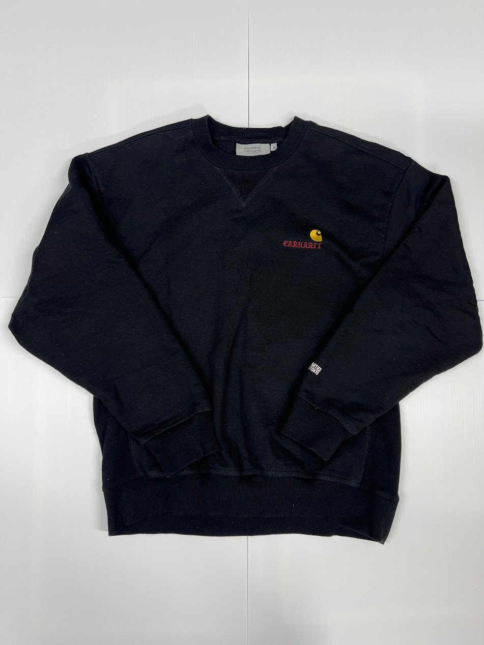 WACKO MARIA x CARHARTT WIP AMERICAN SCRIPT SWEAT SHIRT "Black"