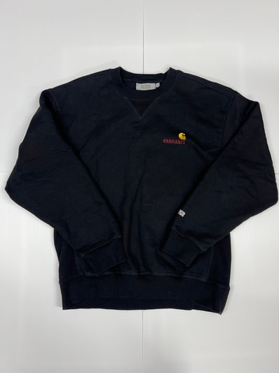 WACKO MARIA x CARHARTT WIP AMERICAN SCRIPT SWEAT SHIRT "Black"