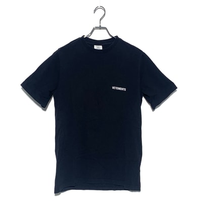 VETEMENTS LOGO PRINT TEE Black