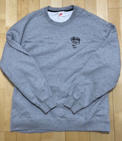 Nike x Stussy International Crewneck Sweatshirt (US Size) "Grey" DC4198-050