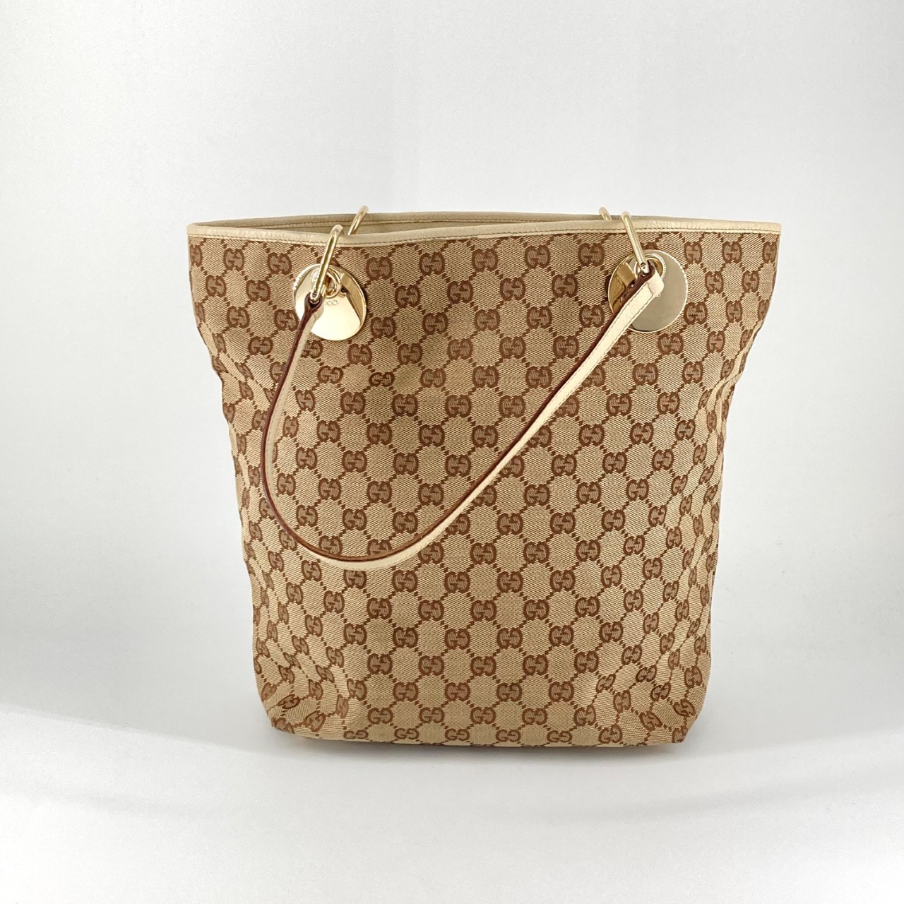 GUCCI(グッチ) GGキャンバス トートバッグ ブラウン