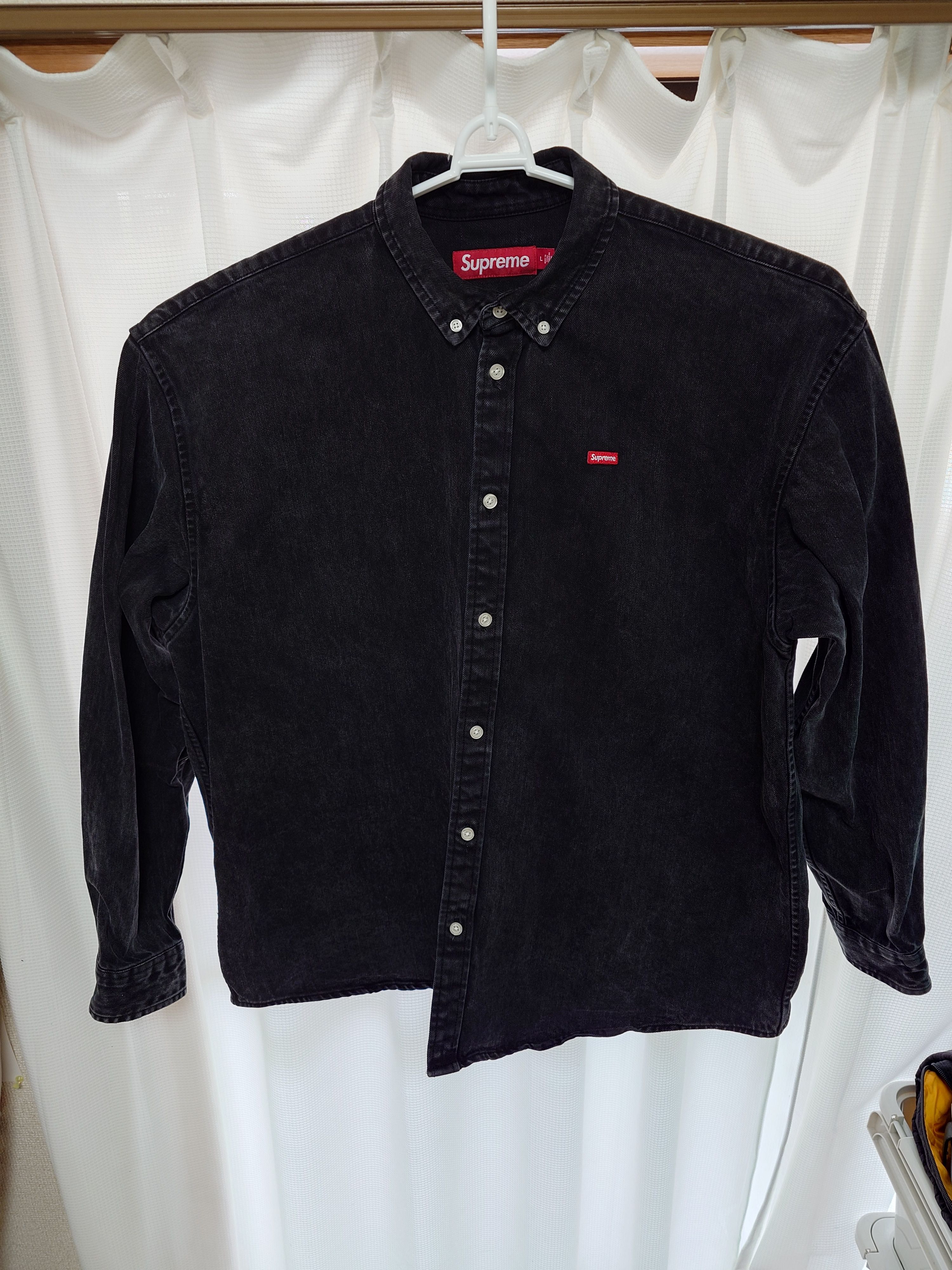 Supreme Small Box Shirt "Washed Black" (24SS)