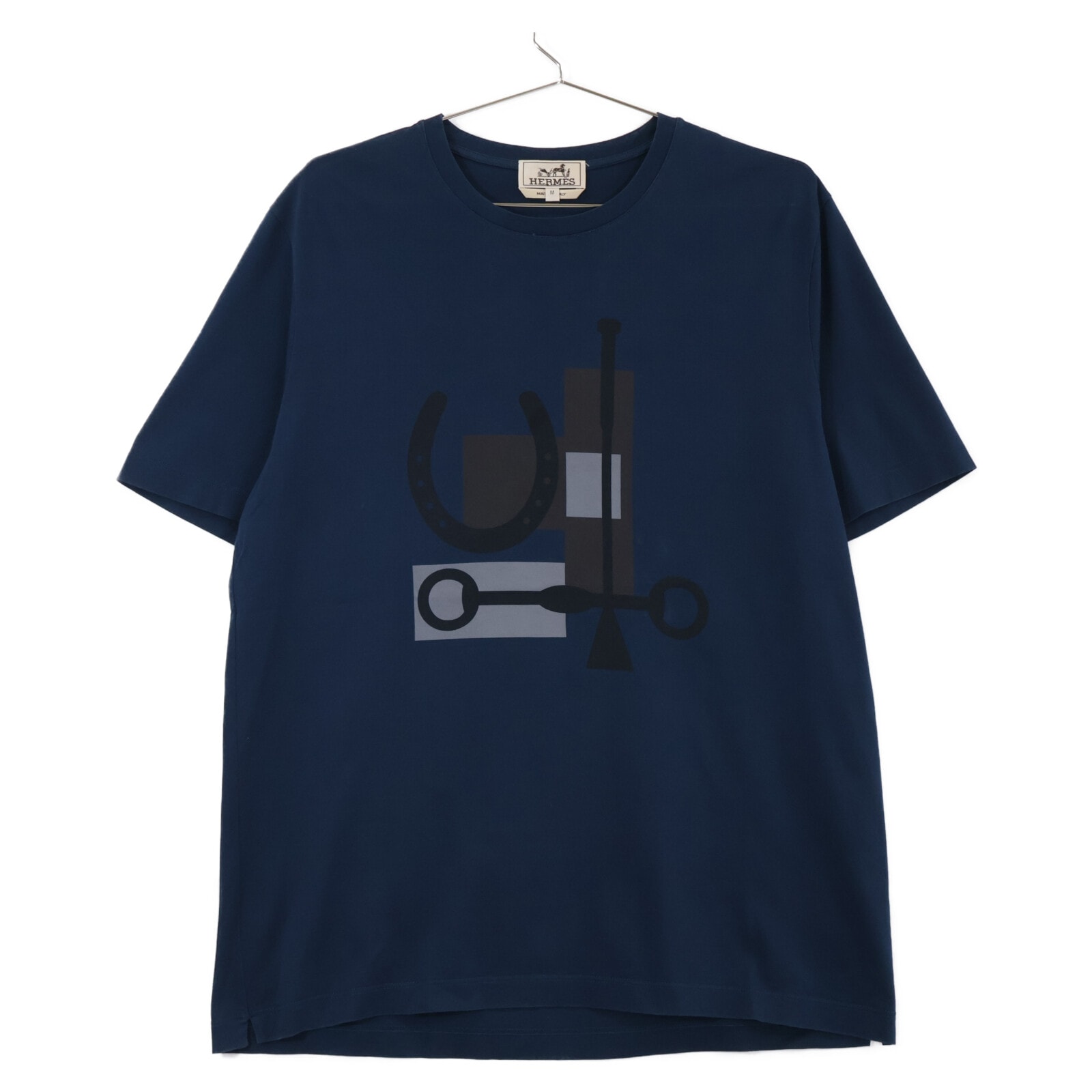 エルメス コットン100% プリント Tシャツ M