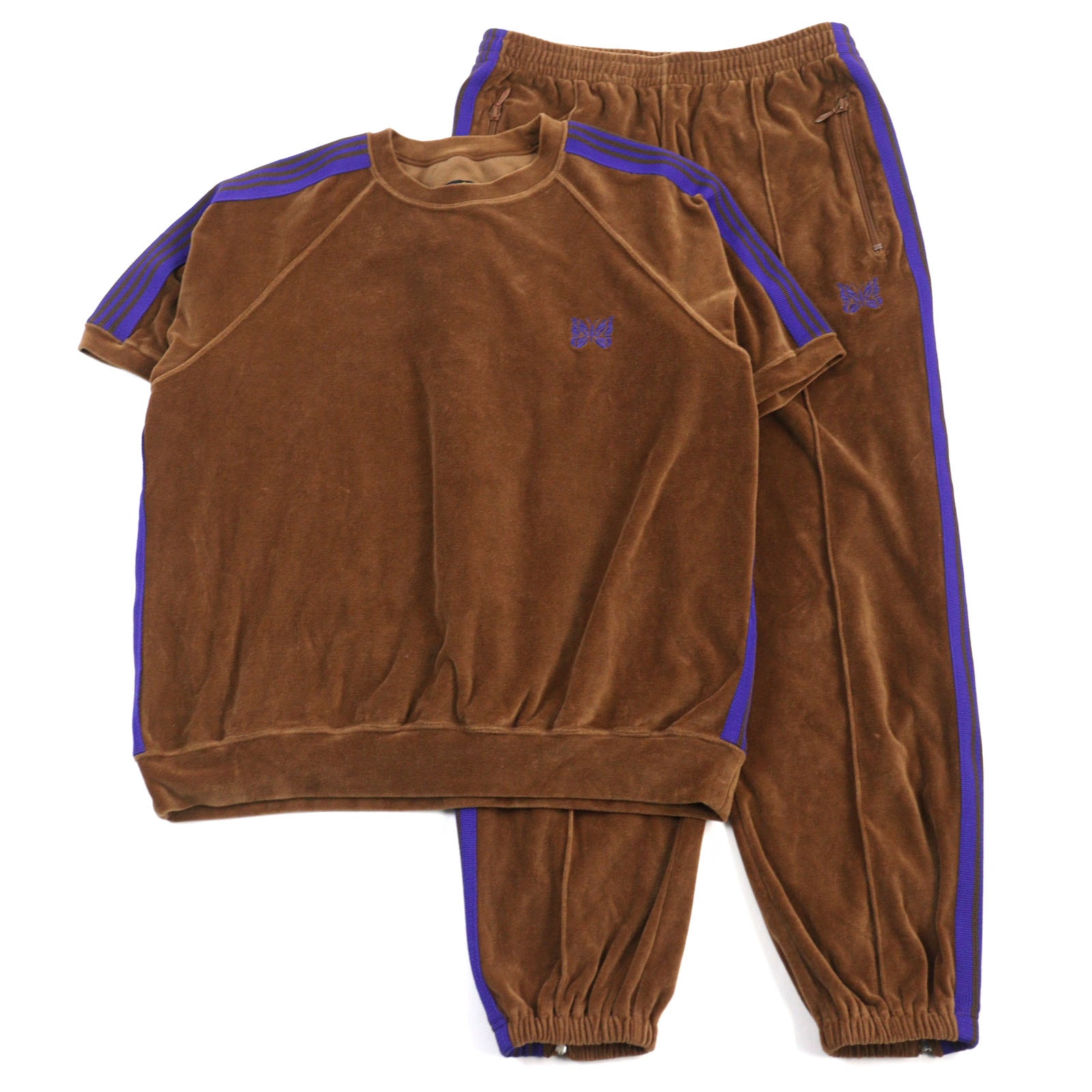 美品 ニードルス
 セットアップ ブラウン パープル メンズ S KP433/KP435