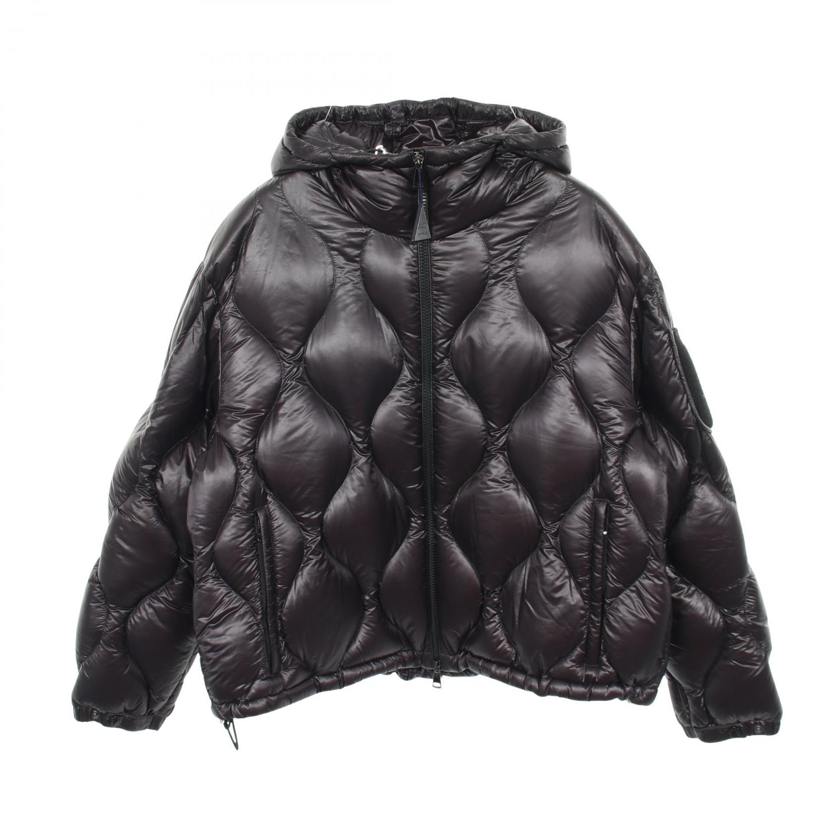 モンクレール MONCLER ANTHON ダウンジャケット 衣料品 アウター ナイロン メンズ ネイビー系 【中古】