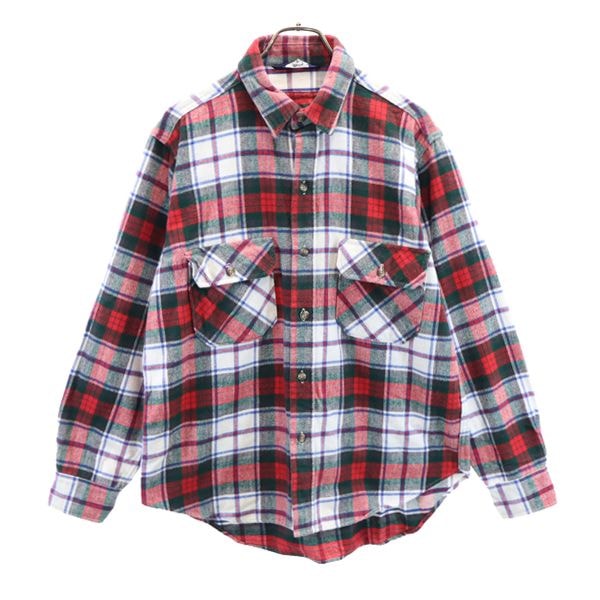 WOOLRICH ウールリッチ 80s ヴィンテージ USA製 チェック 長袖 ネルシャツ