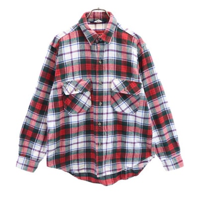 WOOLRICH ウールリッチ 80s ヴィンテージ USA製 チェック 長袖 ネルシャツ