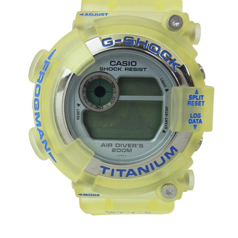 G-SHOCK ジーショック 時計 DW-8201WC-2T W.C.C.S FROGMAN フロッグマン トリプルマンタ デジタル 腕時計 クリア系【極上美品】【中古】
