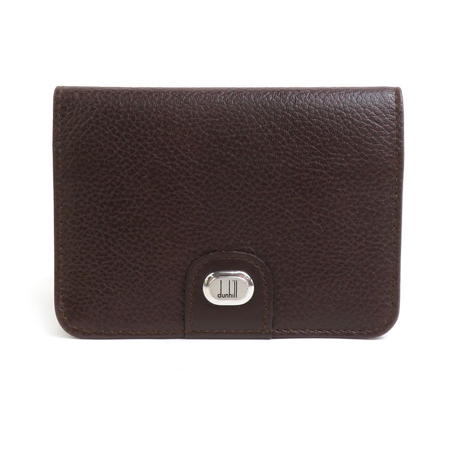 ダンヒル Dunhill カードケース レザー ブラウン メンズ【中古】 h31021g